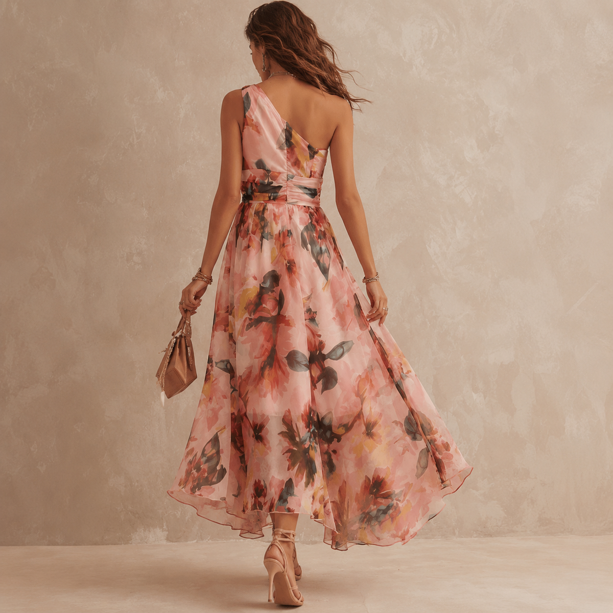 Aurora™ | Vestido Floral Asimétrico