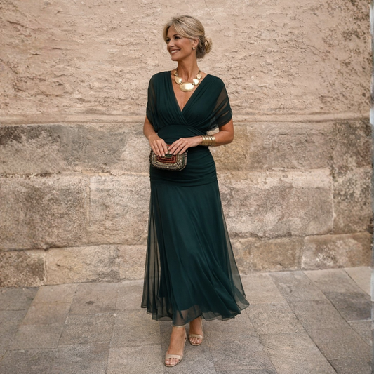 Mikaela™ | Vestido Maxi de Hombros Descubiertos