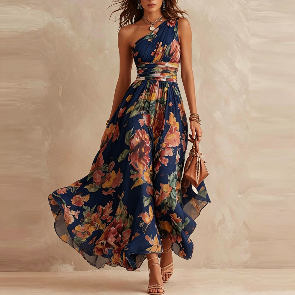 Aurora™ | Vestido Floral Asimétrico