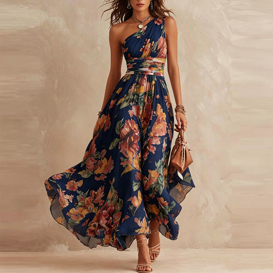 Aurora™ | Vestido Floral Asimétrico