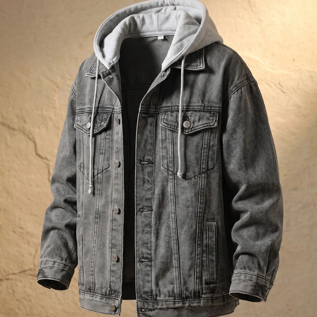 Pedro | Chaqueta Vaquera Urbana con Capucha