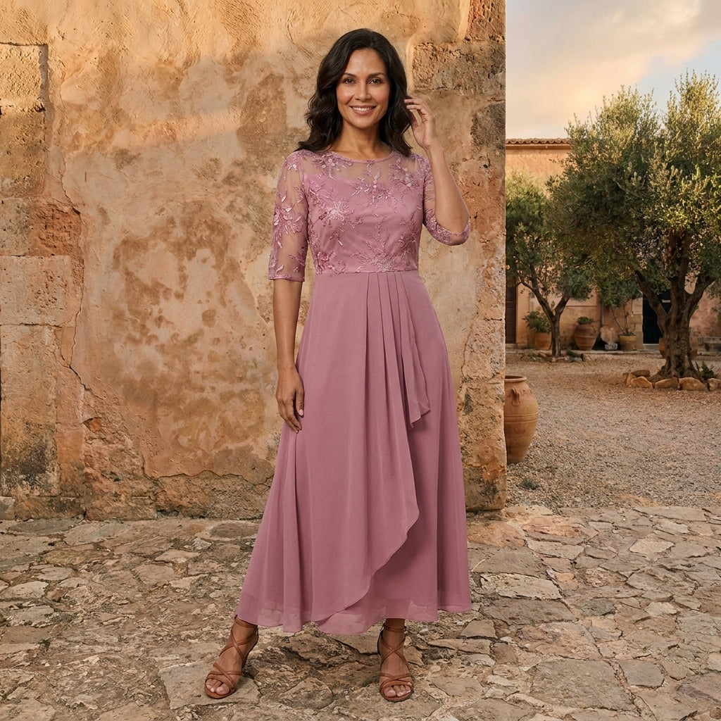 Luciana™ | Vestido de Gasa Elegante