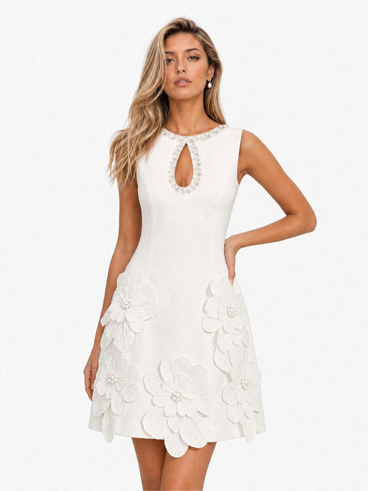 Nadia™ | Vestido Mini Elegante Sin Mangas con Recorte