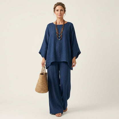 Elena™ | Conjunto Bohemio de Lino