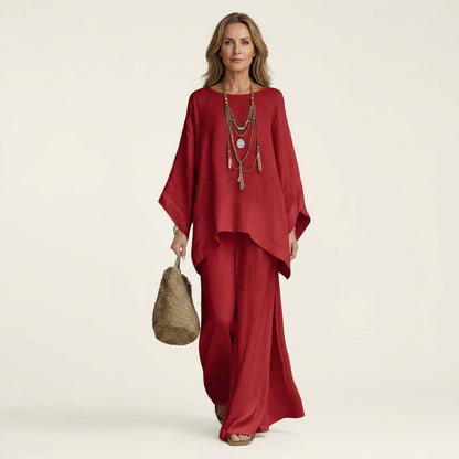 Elena™ | Conjunto Bohemio de Lino