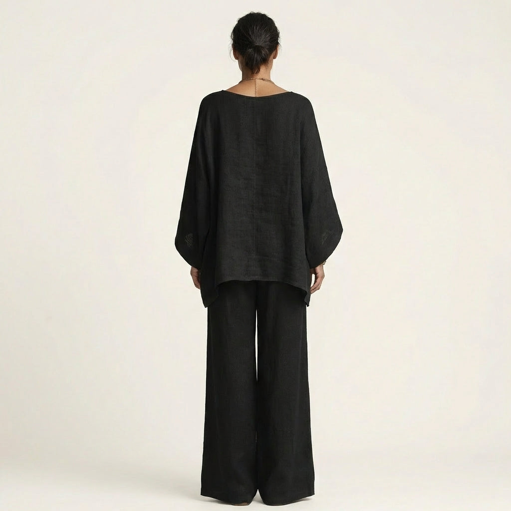 Elena™ | Conjunto Bohemio de Lino