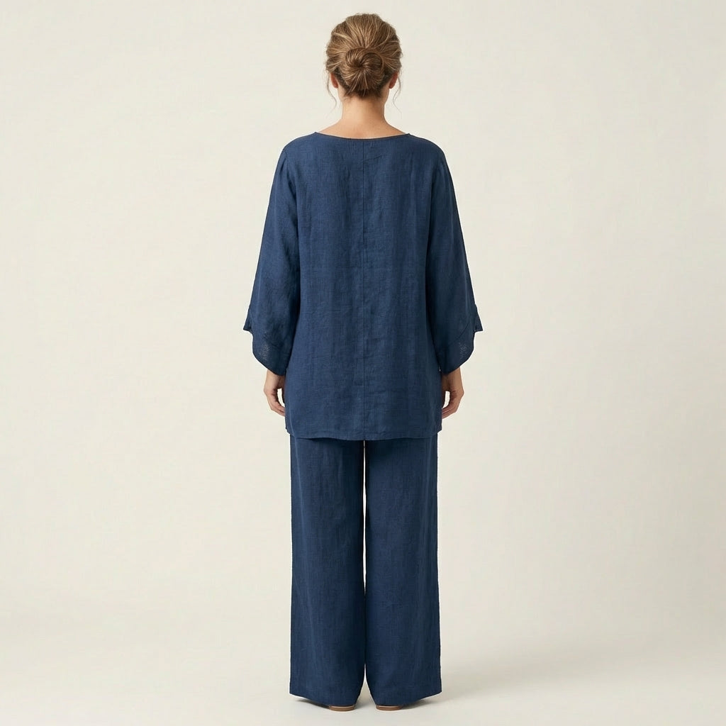 Elena™ | Conjunto Bohemio de Lino