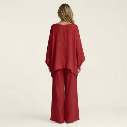Elena™ | Conjunto Bohemio de Lino