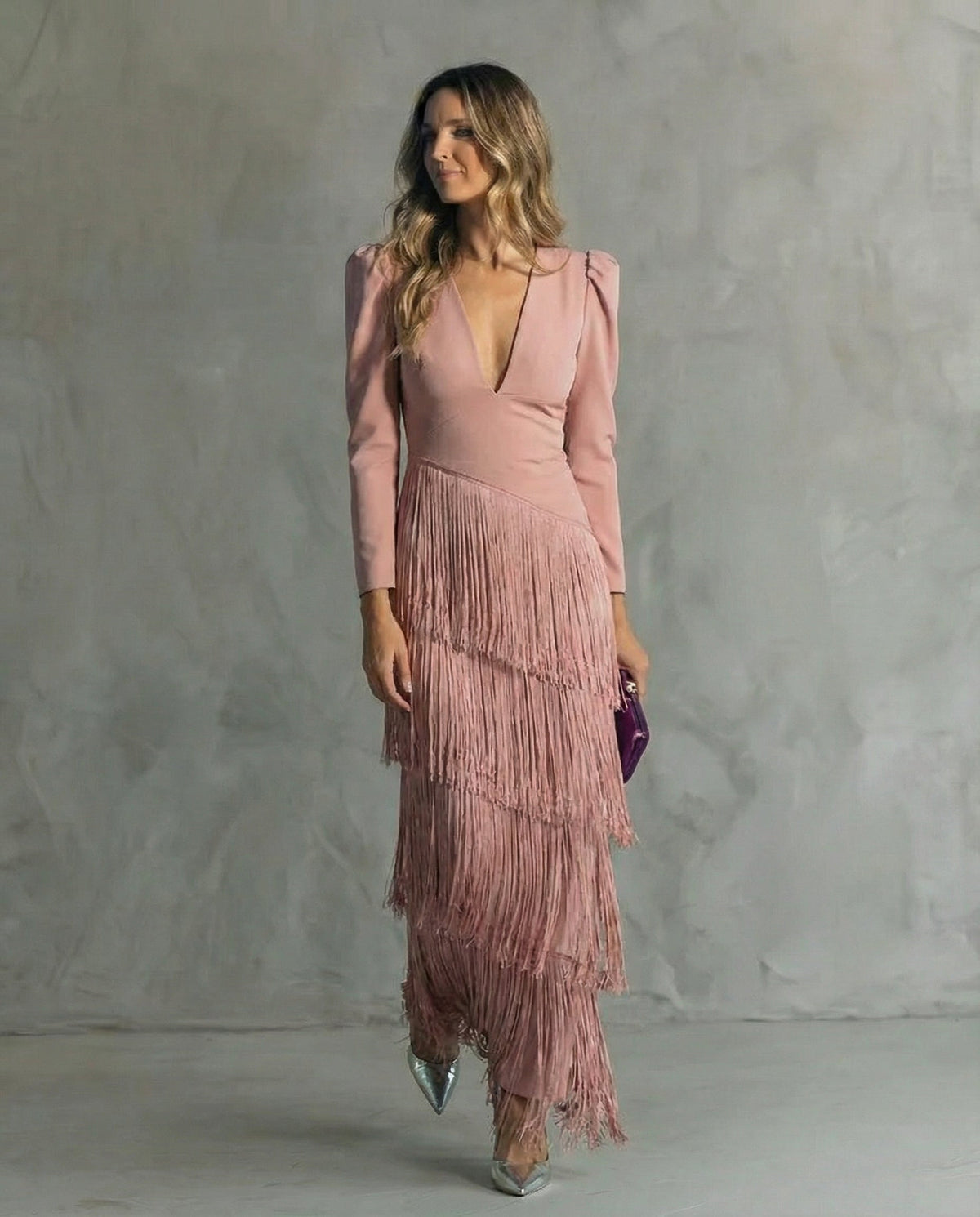 Chiara™ | Vestido Elegante con Mangas de Flecos