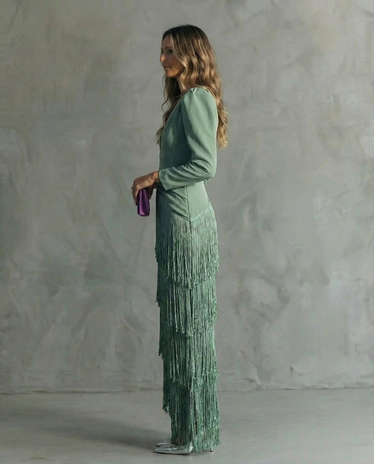 Chiara™ | Vestido Elegante con Mangas de Flecos