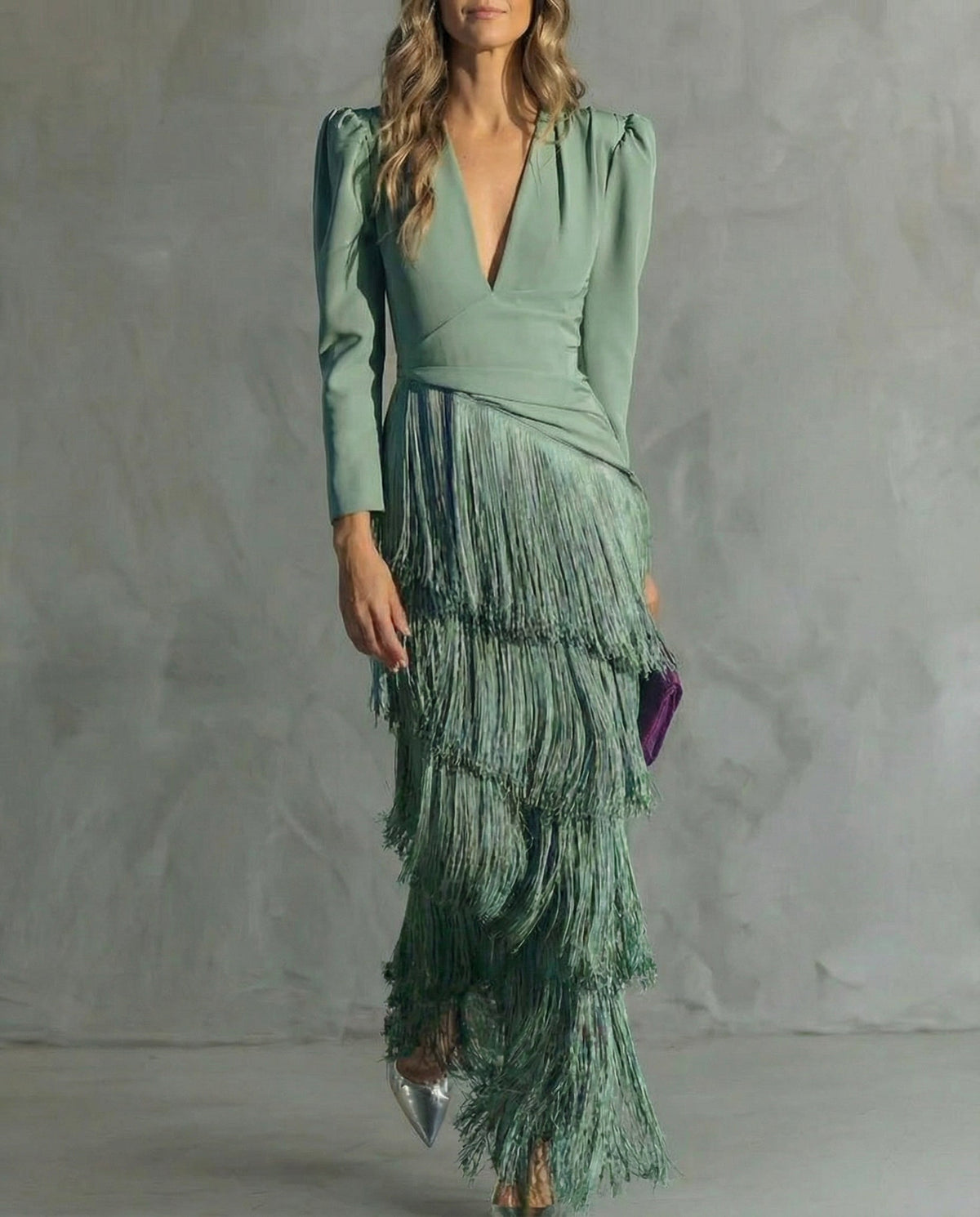 Chiara™ | Vestido Elegante con Mangas de Flecos