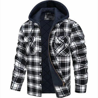 Esteban | Chaqueta de Cuadros Abrigada