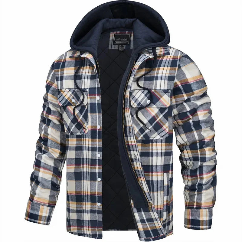 Esteban | Chaqueta de Cuadros Abrigada
