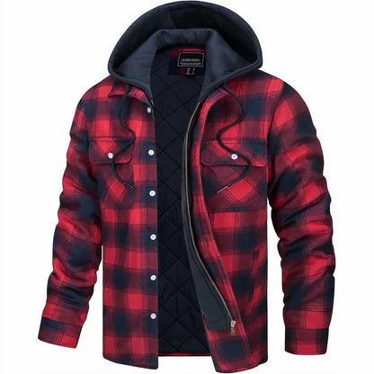 Esteban | Chaqueta de Cuadros Abrigada