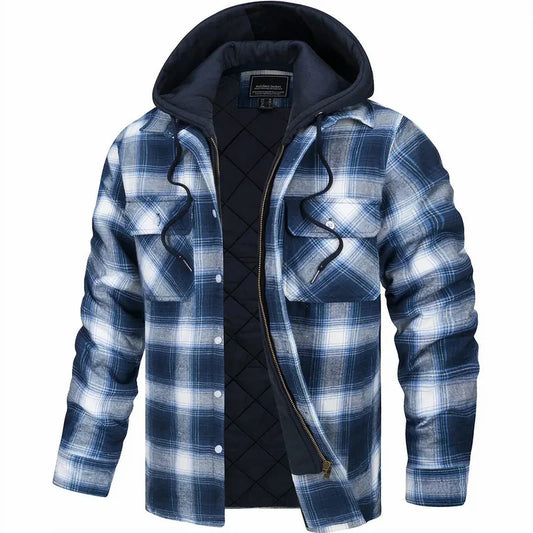 Esteban | Chaqueta de Cuadros Abrigada