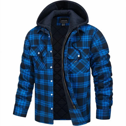 Esteban | Chaqueta de Cuadros Abrigada